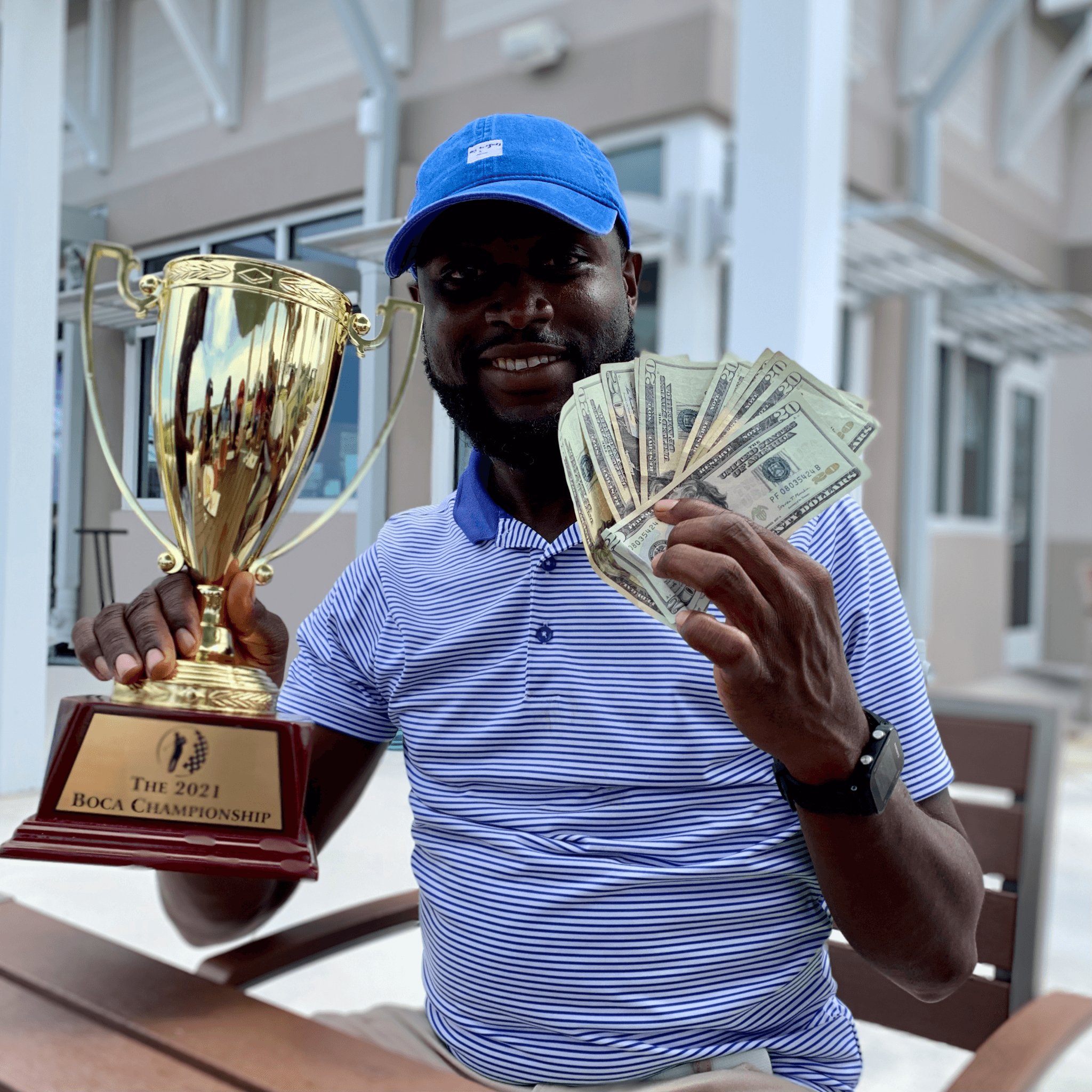 2021 Boca Championship champion Travis Brown