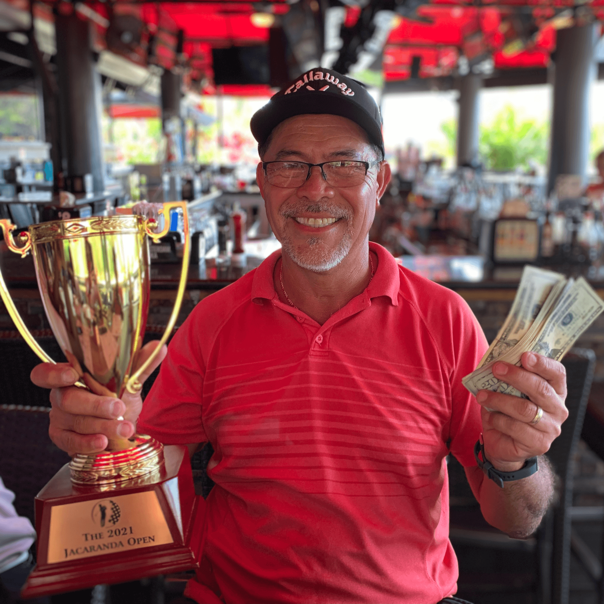 2021 Jacaranda Open champion Ronald “Mr. Ron” Chin